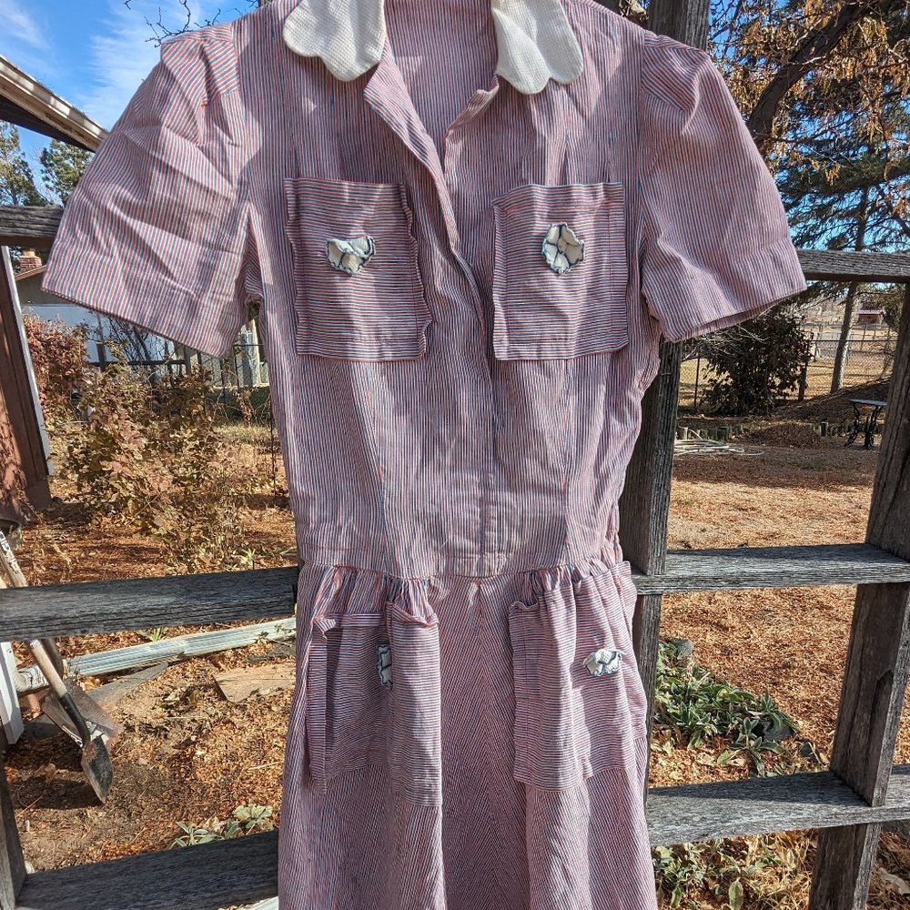Precious red white and blue Vintage dress - Picture 8 of 11